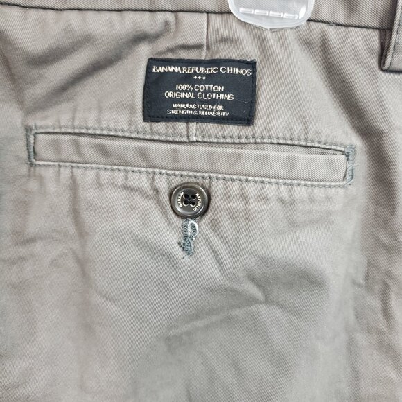 Banana Republic Gavin Mens Tan Khaki Dress Pants Sz 32x30 - Picture 7 of 13